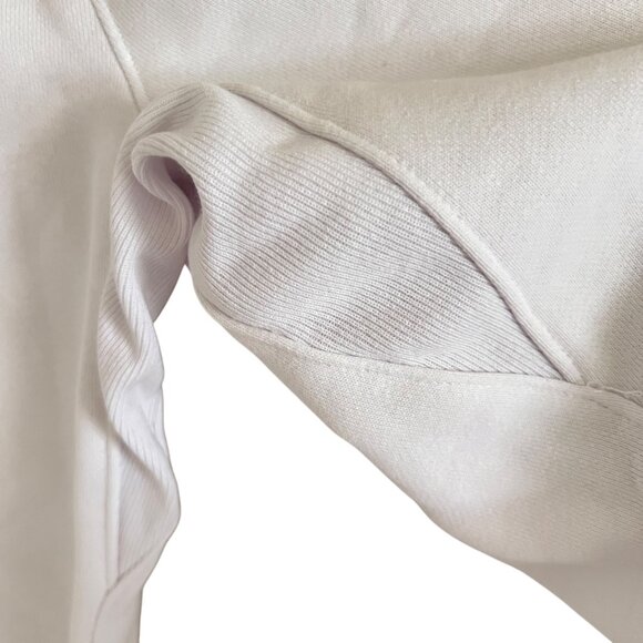 Champion NWT Reverse Weave Shorts Mens L Raw Hem White Logo Cotton Blend - Picture 8 of 15